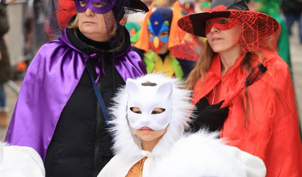 Samobor: Dječja povorka u sklopu 200. obljetnice Samoborskog fašnika