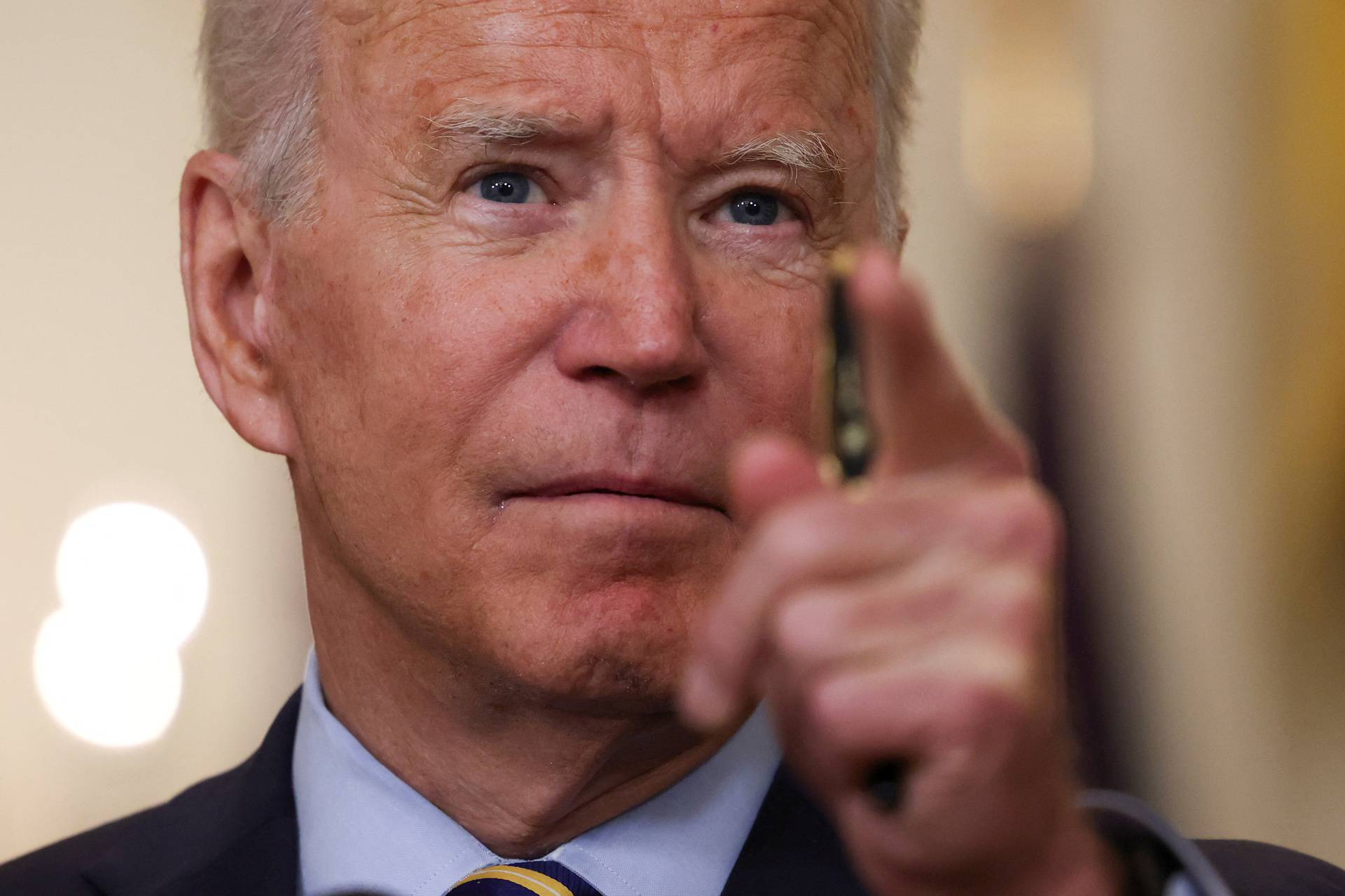 FILE PHOTO: U.S. President Biden speaks about U.S. withdrawal from Afghanistan at the White House in Washington