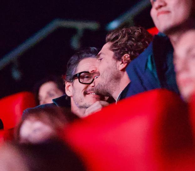 *PREMIUM-EXCLUSIVE* Pedro Pascal and Rafa Olarra Enjoy a Cozy Movie Date Watching Wuthering Heights in NYC