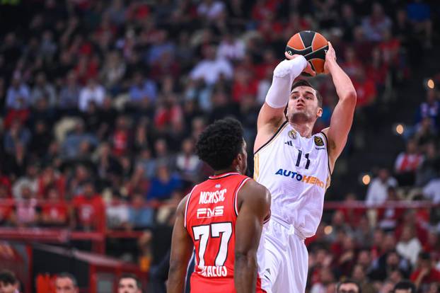 Basketball Euroleague match - Olympiacos Piraeus vs Real Madrid