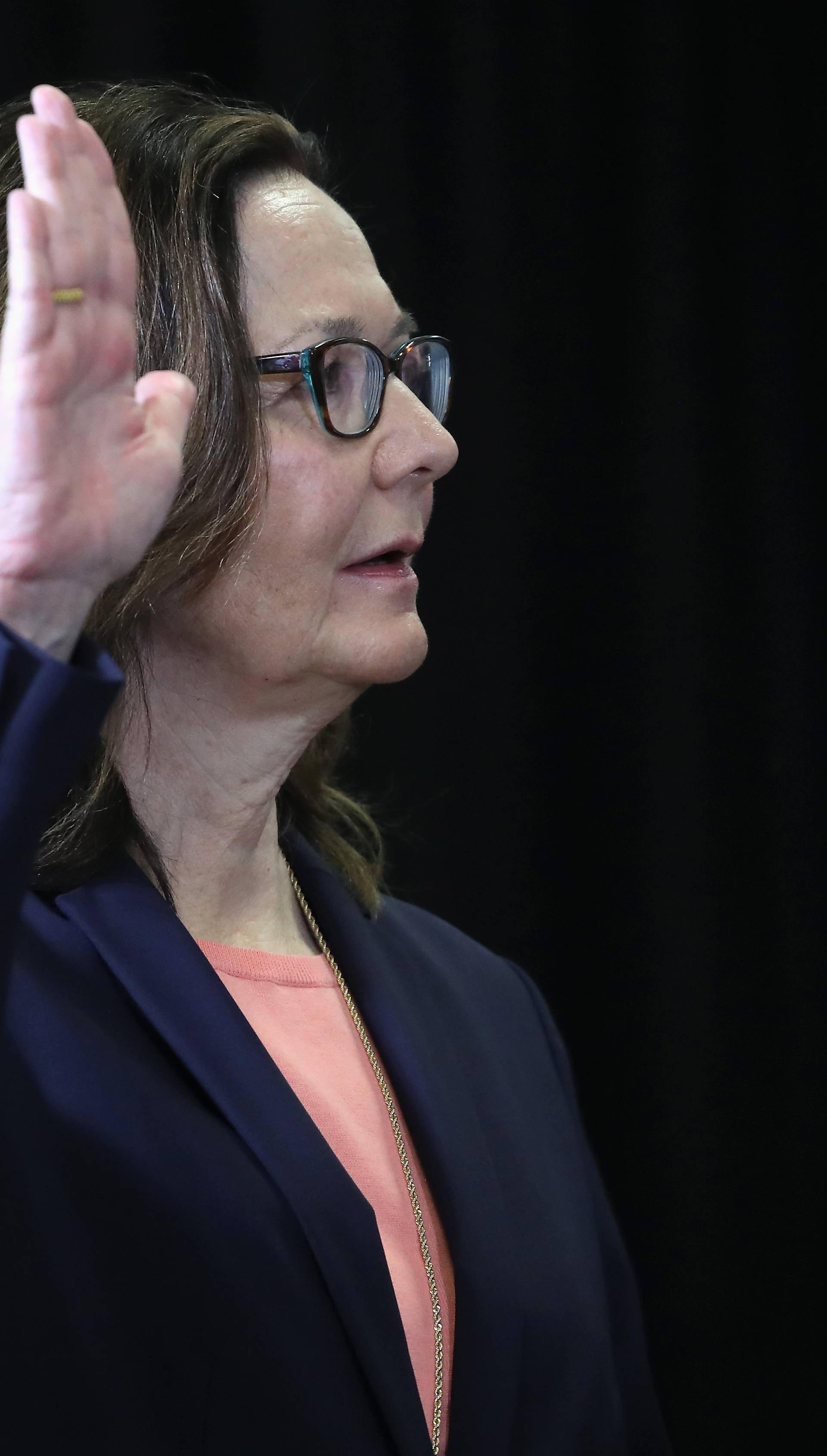 President Trump Takes Part In Swearing In Of CIA Director Gina Haspel