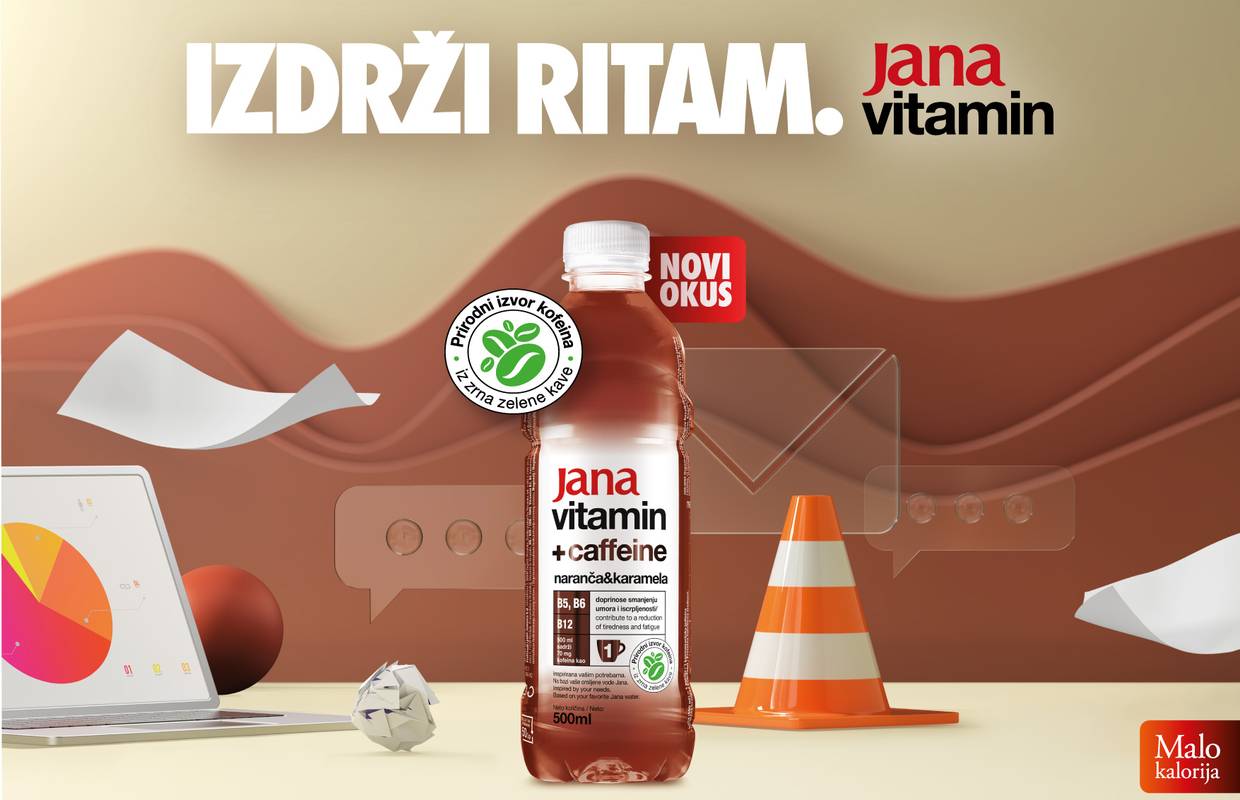 Svjetski trend i na hrvatskom tržištu: Jana vitamin s kofeinom - nova članica Jana obitelji