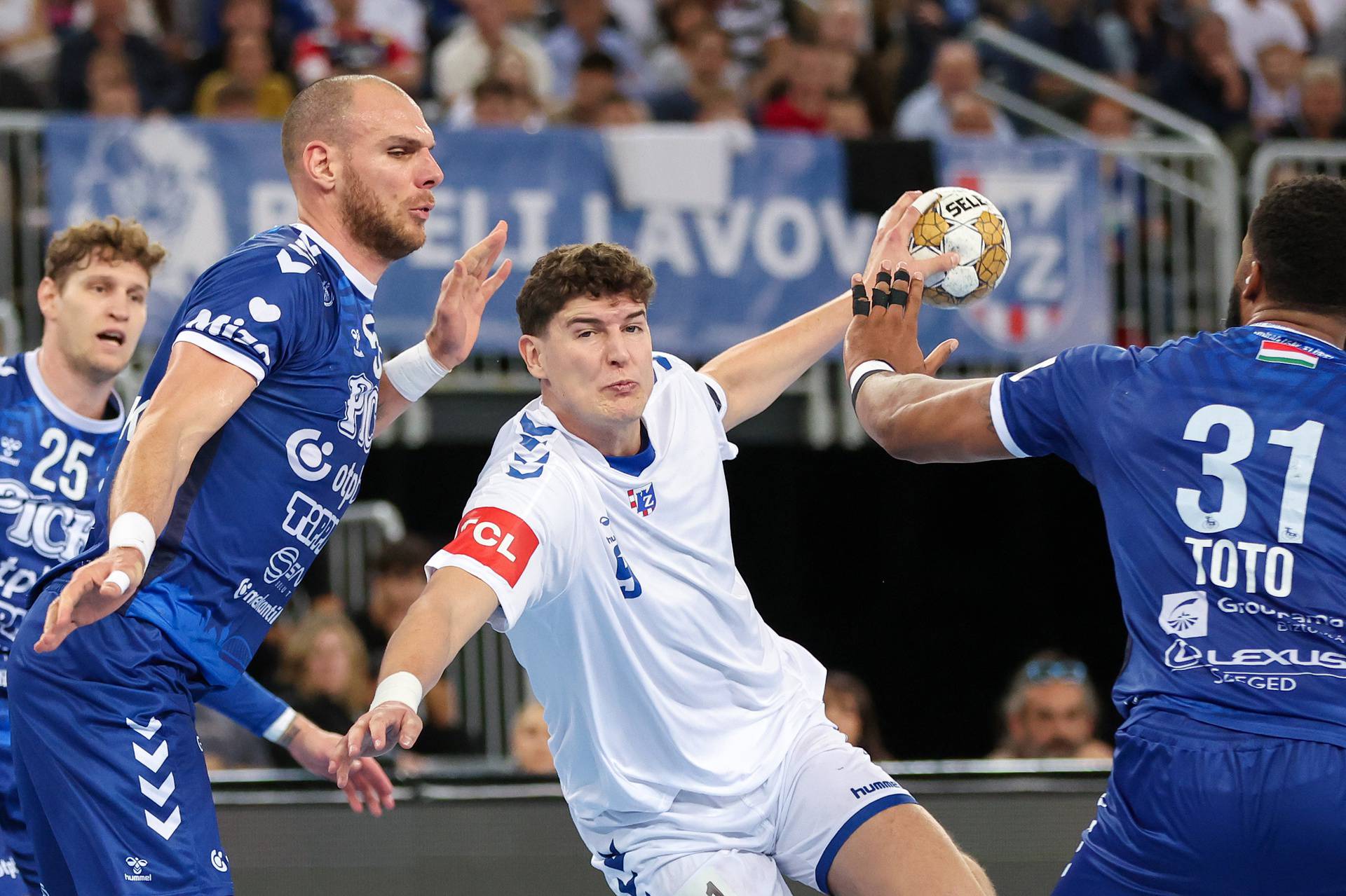 Zagreb: RK Zagreb protiv OTP Bank Pick Szeged u utakmici EHF Lige prvaka