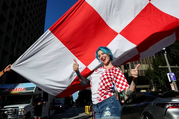 SP 2026 Dallas: Velika povorka hrvatskih navijača u Dallasu uoči utakmice Engleske i Hrvatske na Svjetskom prvenstvu
