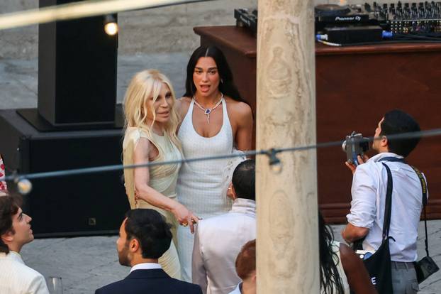 Dua Lipa celebrates wedding festivities with her husband Callum Turner in Palermo