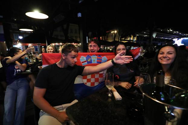 Pula: Pula slavi pobjedu Hrvatske nad Ganom