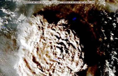 NASA: Erupcija Tonge nekoliko stotina puta jača od bombe bačene na Hirošimu