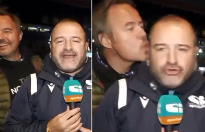 VIDEO Talijanskom reporteru pljuvali u kameru, a prijenos mu poljupcima ometao Knjaz