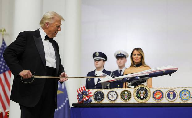 Commander in Chief Ball in honor of Donald Trump's inauguration in Washington