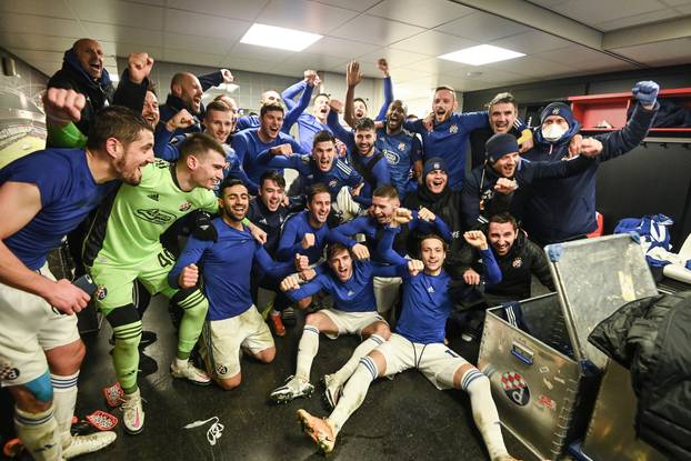 Rotterdam: Dinamo u svla?ionici proslavio pobjedu i prolazak u 16-inu finala Europske lige