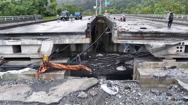 Aftermath of Super Typhoon Ragasa, in Guangfu township