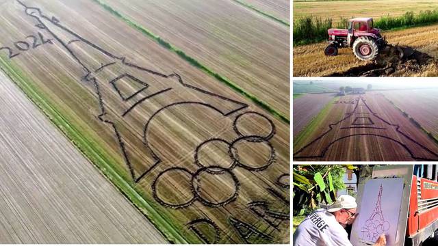 VIDEO Ovi simboli u polju nisu djelo vanzemaljaca, već Talijana na traktoru: 'U čast je Parizu!'