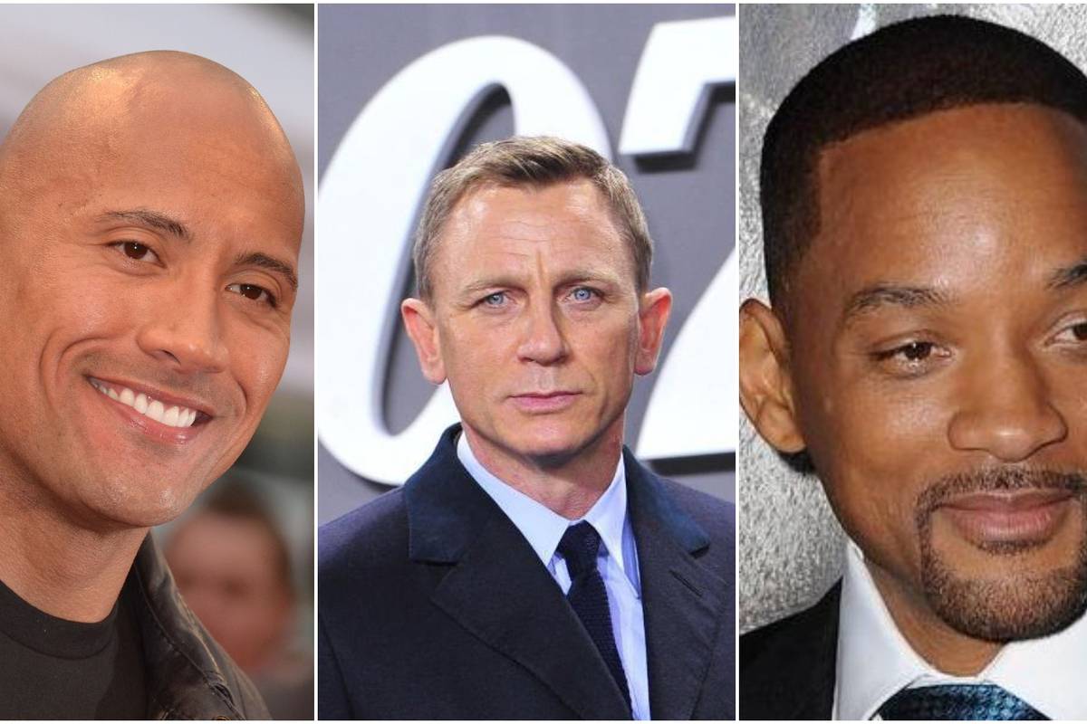 Najplaćeniji glumci današnjice: Na vrhu liste su Daniel Craig, Dwayne Johnson i Will Smith