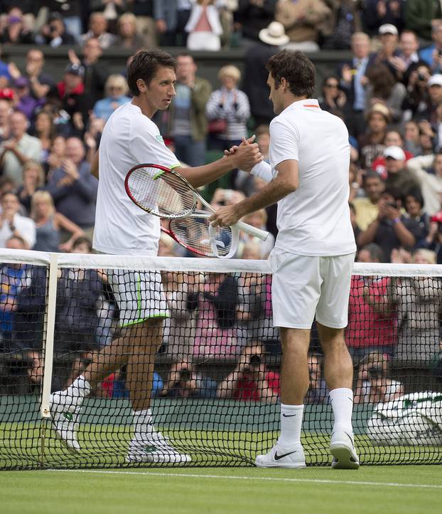 London: Wimbledon 2013, Roger Federer - Sergiy Stakhovsky