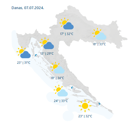 Nebo će biti žuto: Danas stiže veća količina saharskog pijeska. Za sutra je upaljen žuti alarm!