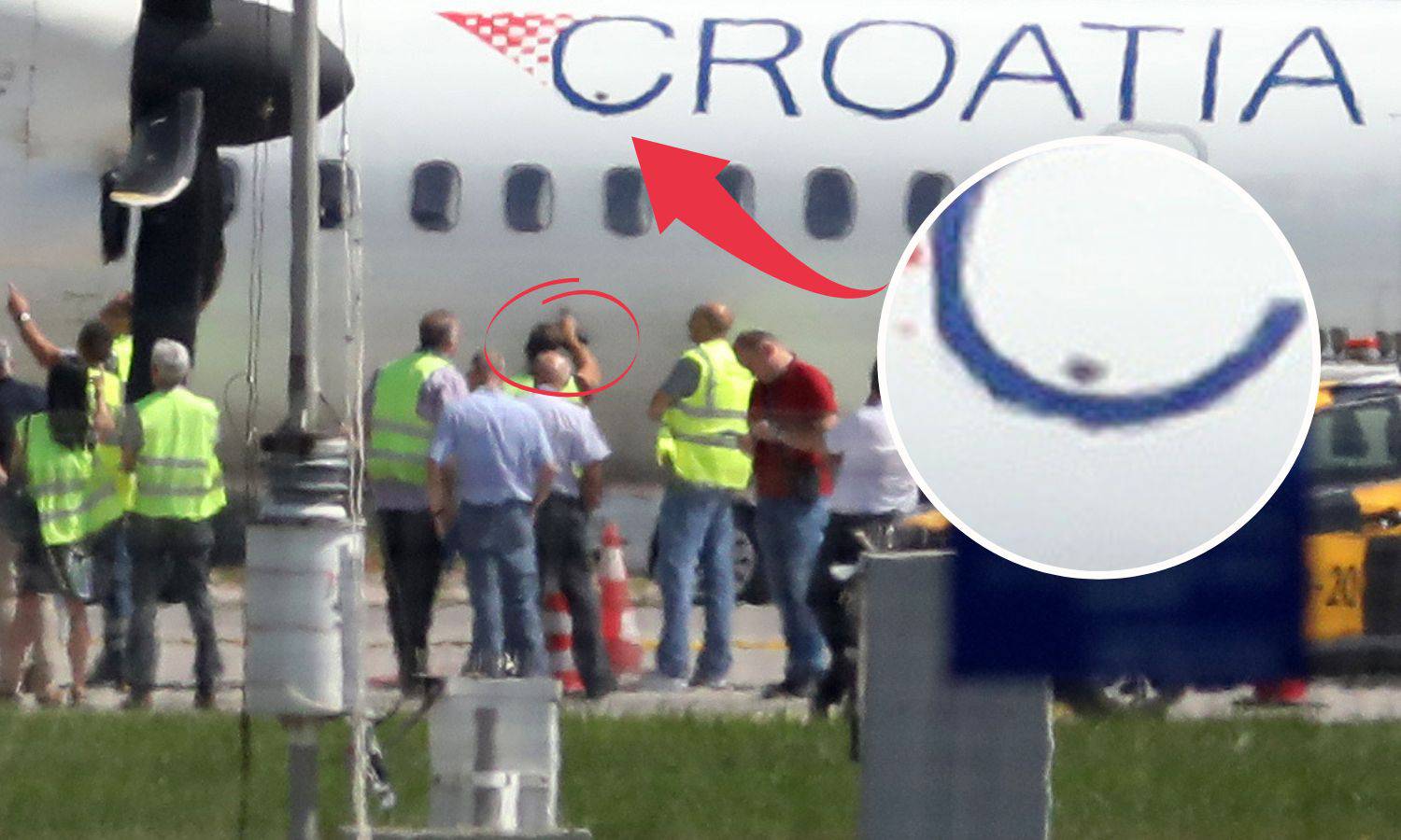 Nije se pucalo na avion Croatia Airlinesa. Rupe nisu od metaka