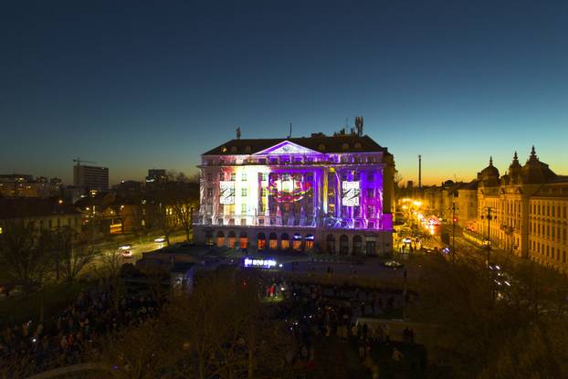 Pogled iz zraka na Festival svjetla 