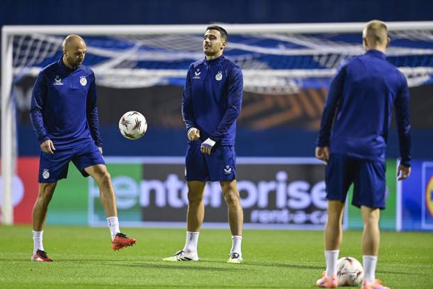 Zagreb: Trening GNK Dinamo uoči utakmice protiv Fenerbahce F.K.