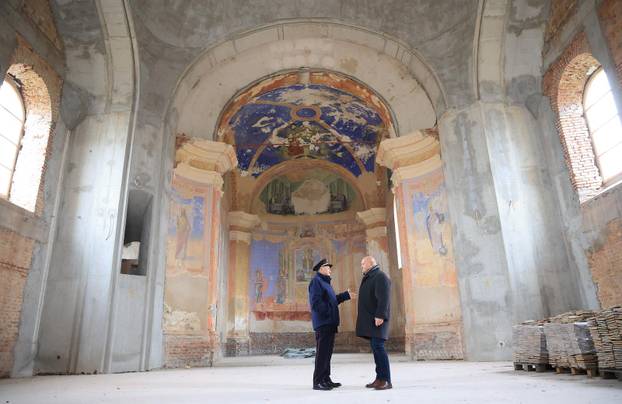 Žažina: Obilazak obnove crkve sv. Nikole i Vida