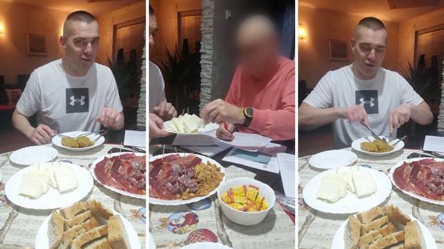 VIDEO Policajci koji su 'krkali' sir i čvarke kod Sablje: Nismo jeli iz tanjura, često nas nude