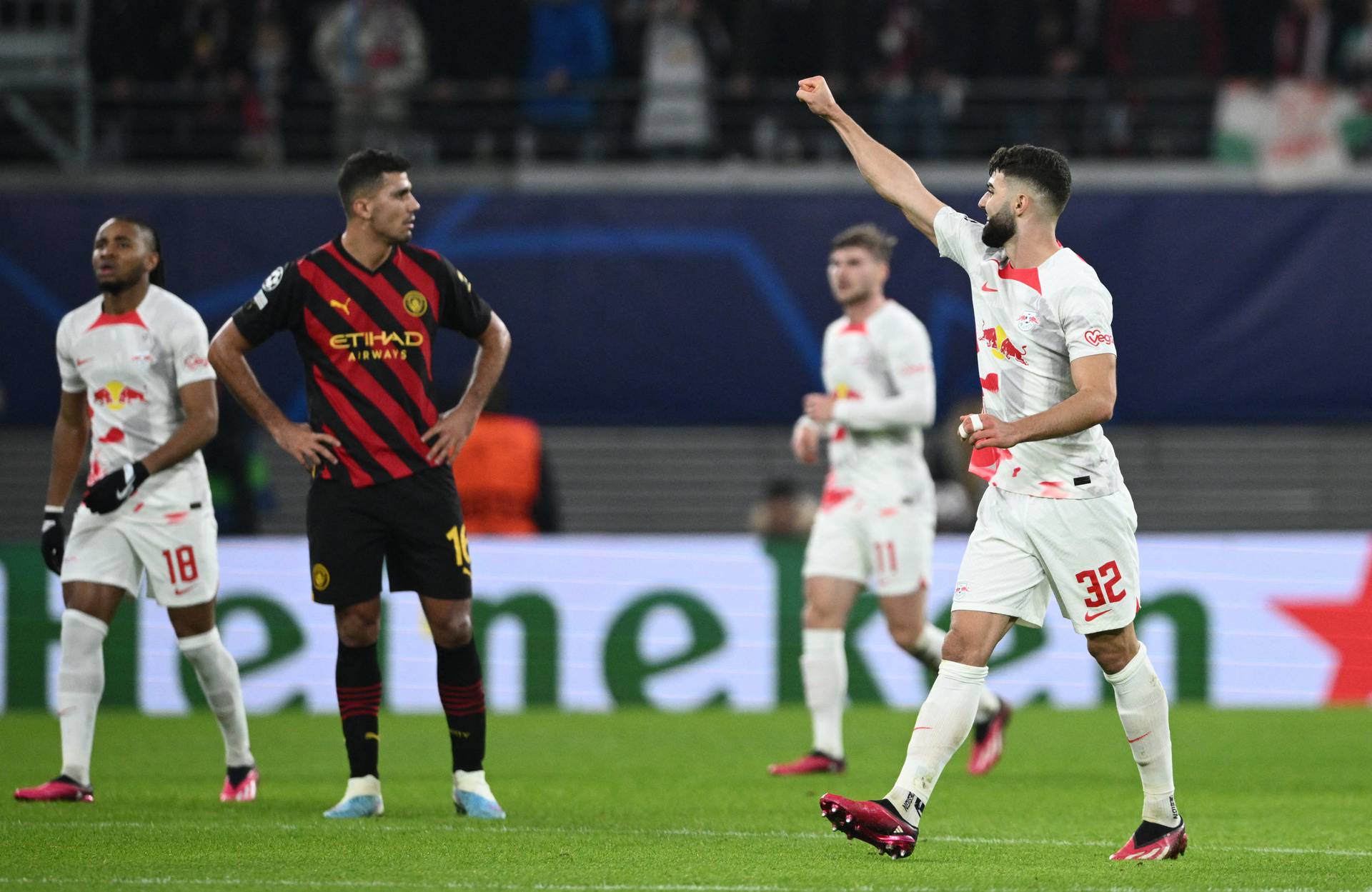 Champions League - Round of 16 First Leg - RB Leipzig v Manchester City