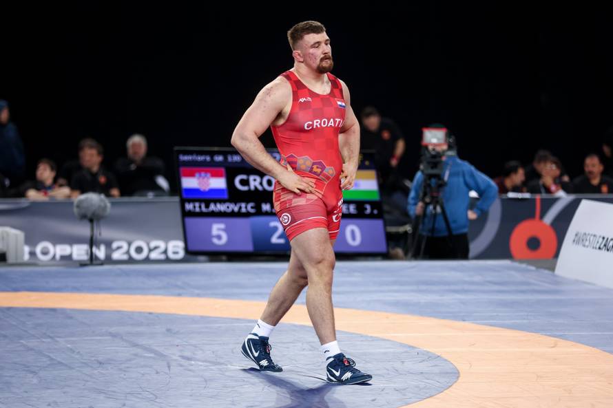 Zagreb: Nakon operacije kuka Marko Milanović natječe se u Areni na turniru u hrvanju 