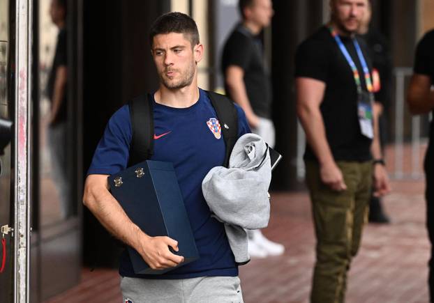 Leipzig: Dolazak hrvatske nogometne reprezentacije u hotel uoči nadolazeće utakmice s Italijom