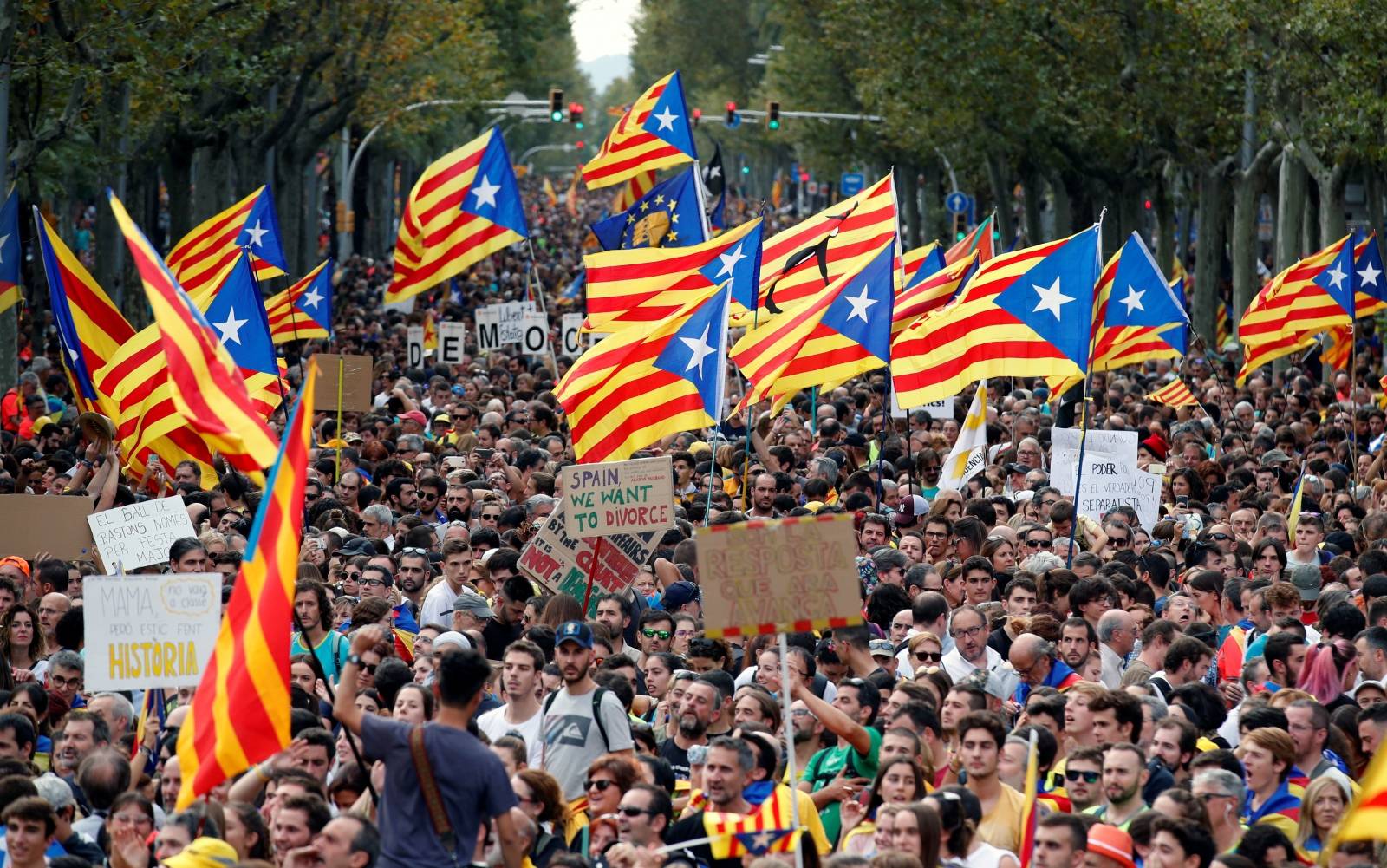 Catalonia's general strike