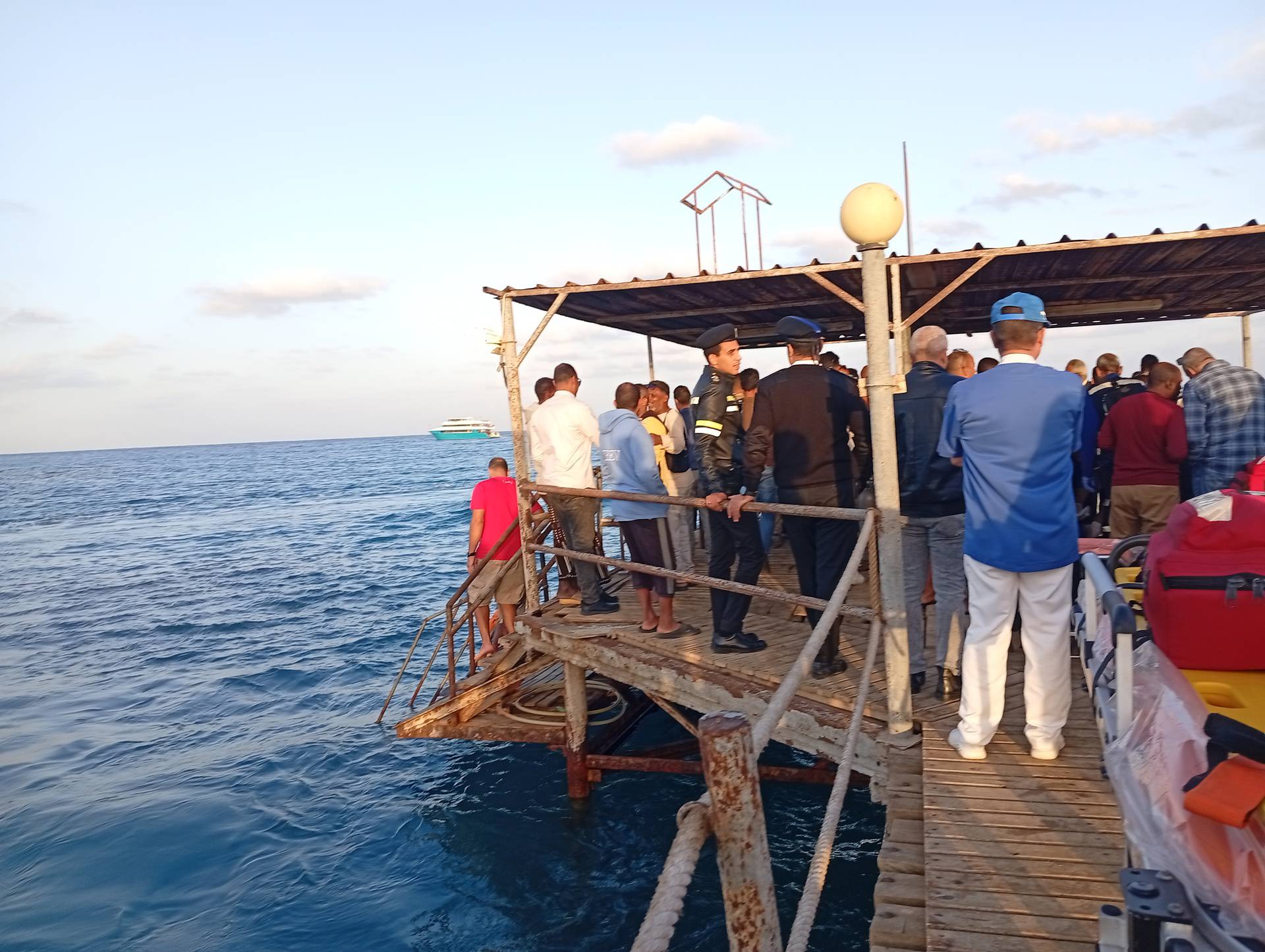 Tourist boat sank in Marsa Alam