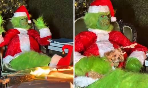 Mo&zcaron;ete li je prepoznati? Slavna je pjeva&ccaron;ica postala Grinch: 'Tiha no&cacute;? Ne dok sam ja tu!'
