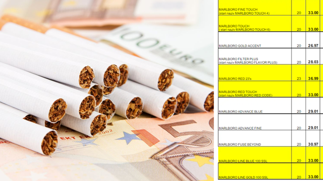 Carina objavila nove cijene: Neke cigarete od sutra jeftinije