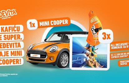 Cedevita nagrađuje: Novi Mini Cooper ili 8 dana jedrenja