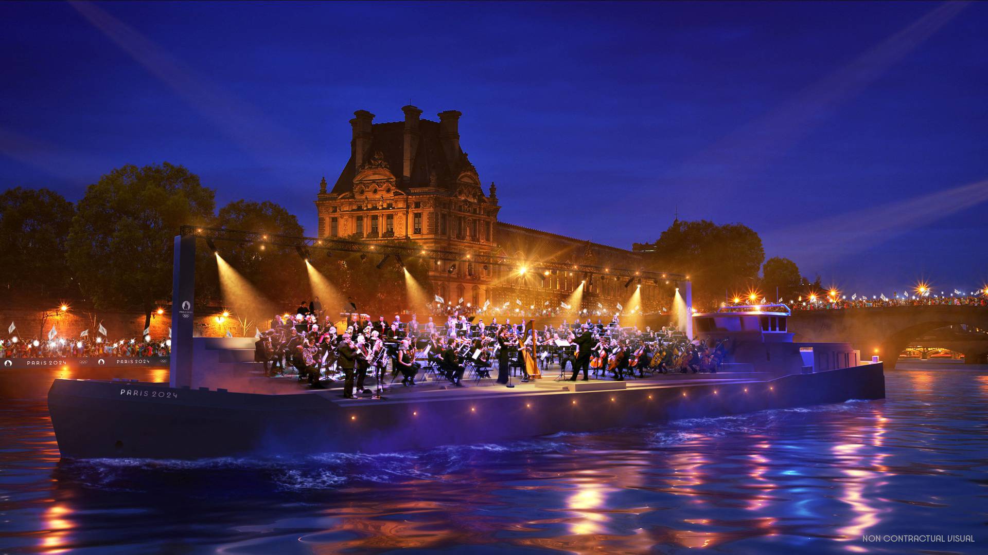 Visualisation of the 2024 Paris Olympic Games opening ceremony