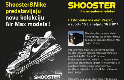 Shooster&Nike predstavljaju novu kolekciju Air Max modela!