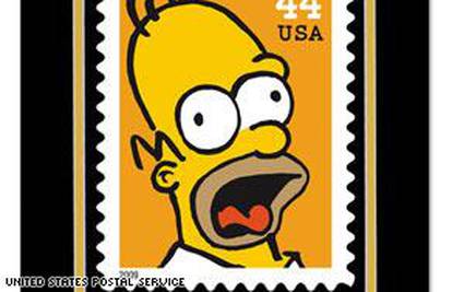 S novih poštanskih marki smiješi se obitelj Simpson