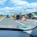 Prometna na autocesti A1 kod Gospića: Auto se prevrnuo na krov, i tu kilometarska kolona...