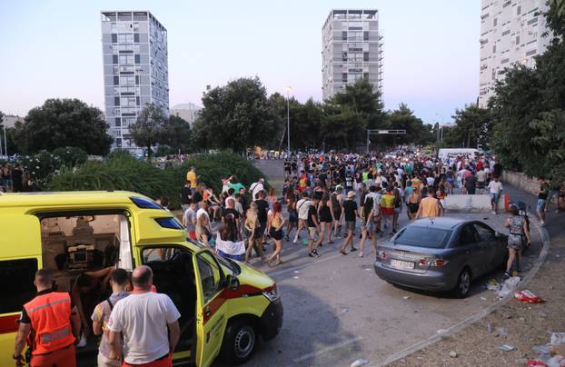 Split: Odlazak posjetitelja nakon prve večeri Ultra Europe Festivala