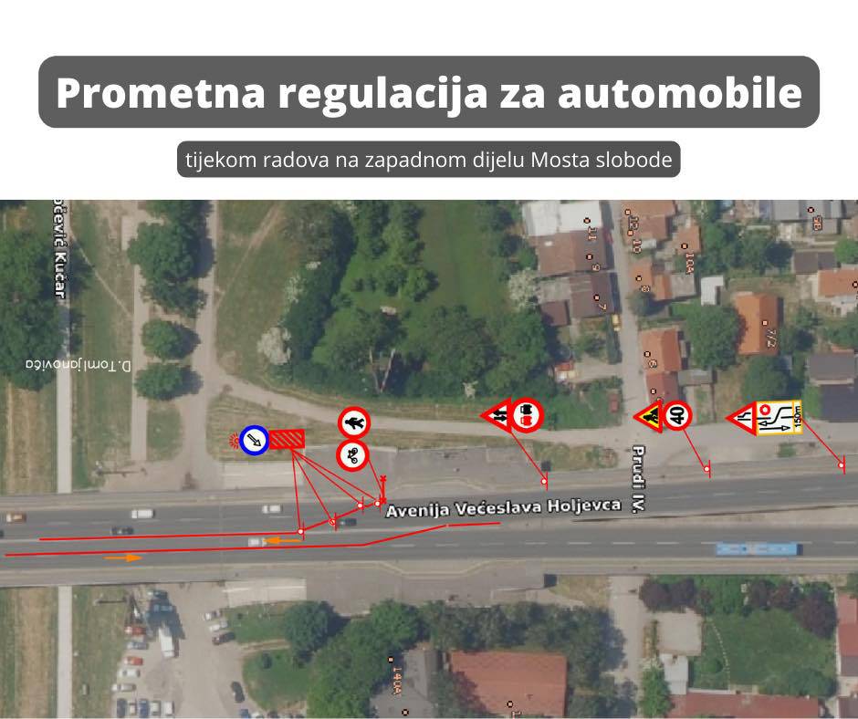 FOTO U utorak počinju radovi na Mostu slobode u Zagrebu: Ovo je nova regulacija prometa