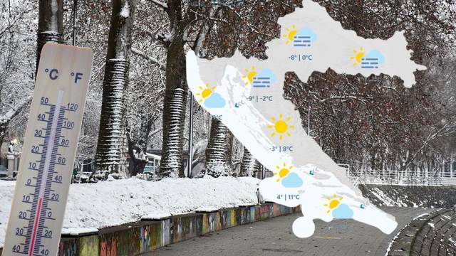 Upozorenje zbog iznimno niskih temperatura na snazi  je za četvrtak! Čeka nas i minus 10 °C