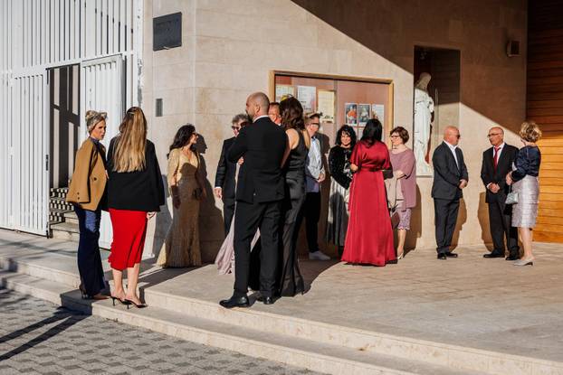 Split: Vjenčanje Hajdukovog nogometaša Anthonyja Kalika i Ivone Glavaš