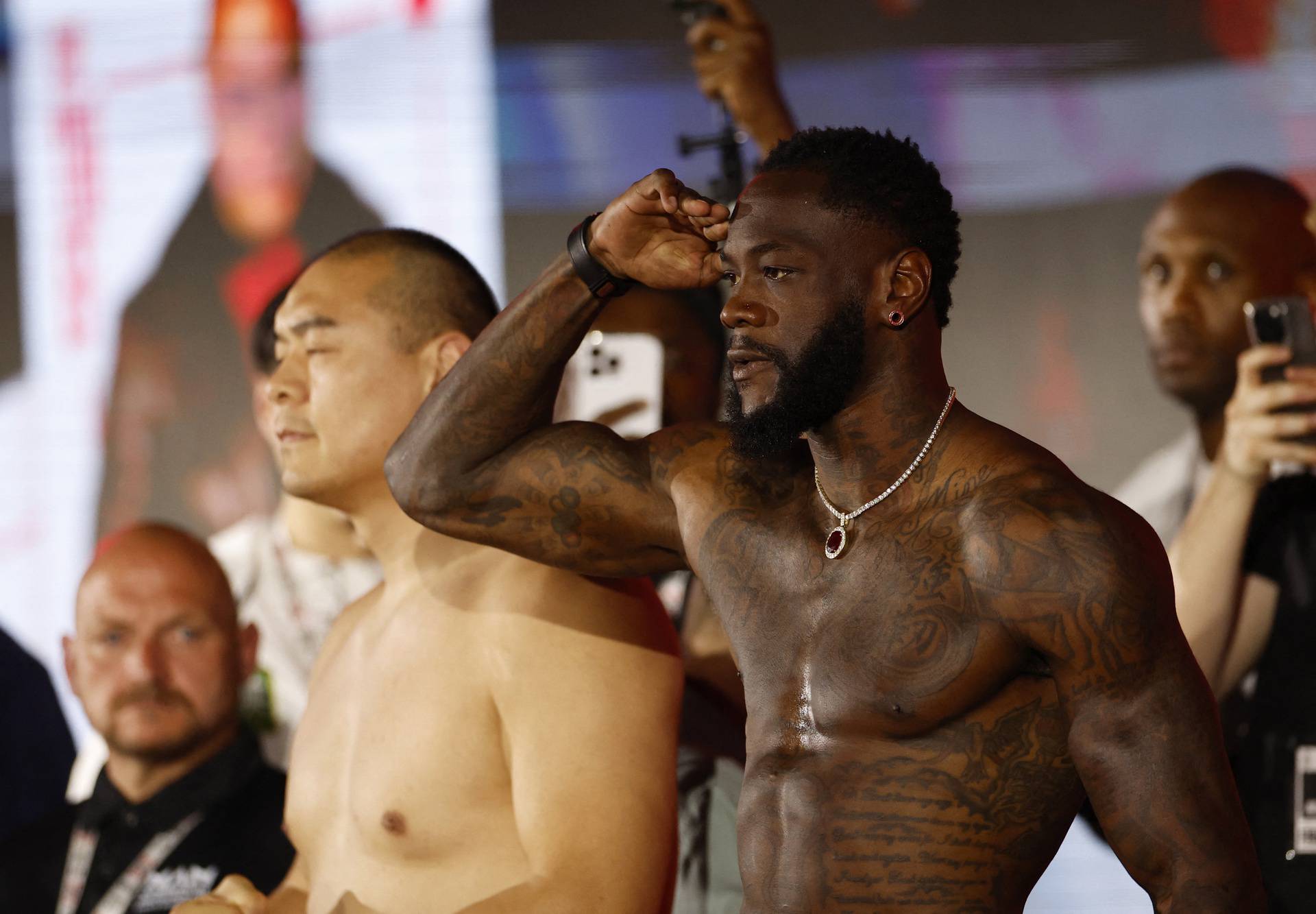 Deontay Wilder v Zhilei Zhang - Weigh-in