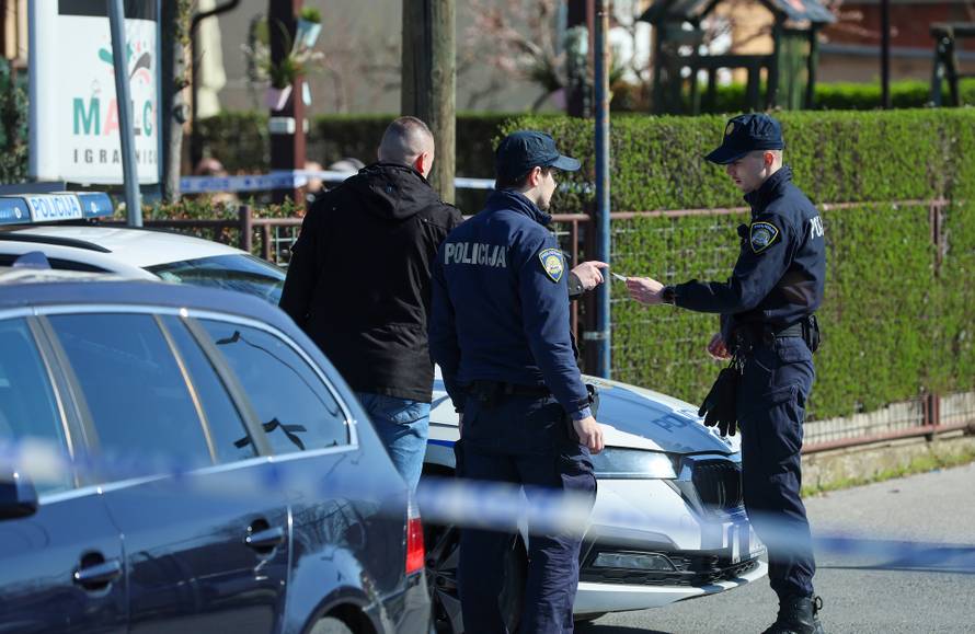 Zagreb: Policijski očevid u Dubravi gdje je jutros došlo do pucnjave