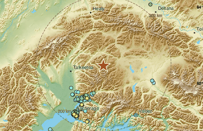 Središnju Aljasku pogodio snažni potres magnitude 6.1