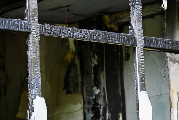 Aftermath of a fire at Marienkrankenhaus hospital in Hamburg