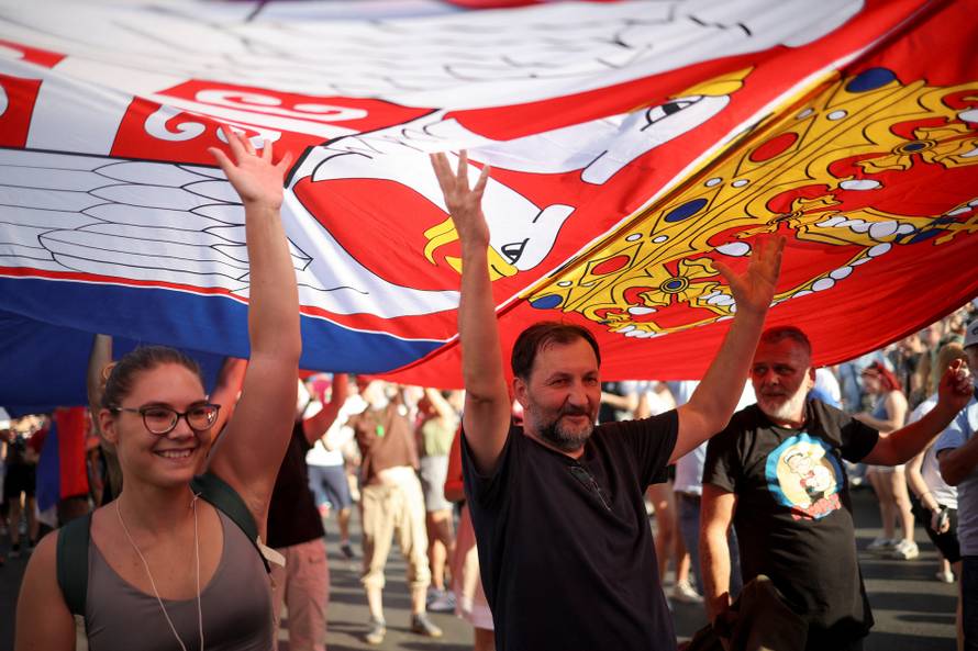 Anti-government protest in Belgrade