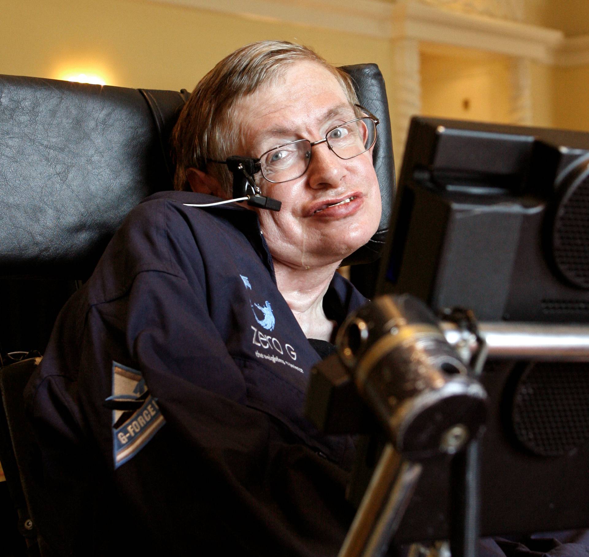 FILE  PHOTO: British physicist Stephen Hawking answers questions during an interview in Orlando