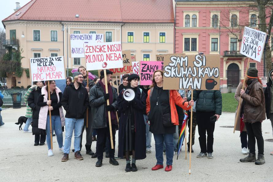 Ljubljana: Feministički prosvjed u povodu Međunarodnog dana žena i u okviru festivala Crvena zora