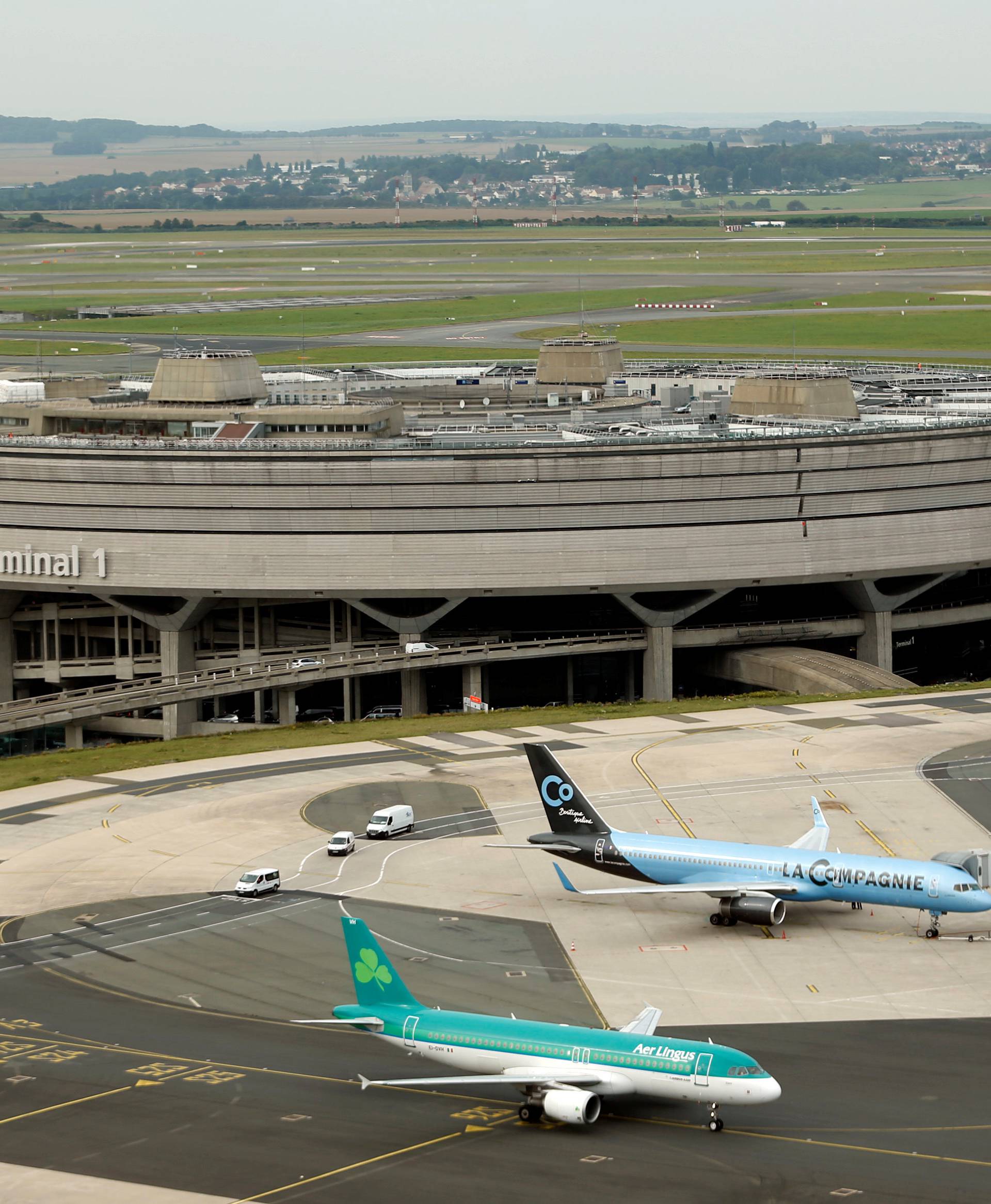 FILE PHOTO - A general view shows the Terminal 1 at the Charles de Gaulle International Airport in Roissy, near Paris