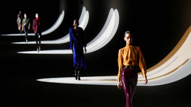 Saint Laurent collection show at Paris Fashion Week