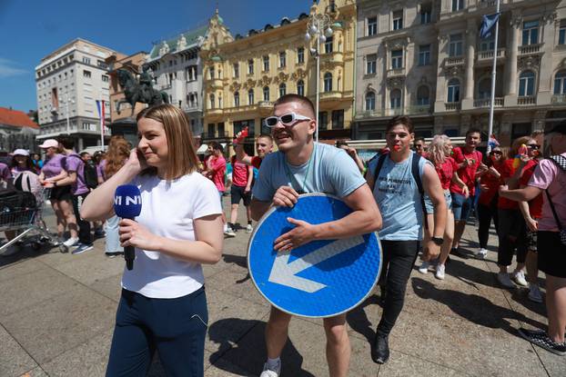 Zagreb: Norijada na  Trgu bana Josipa Jelačića